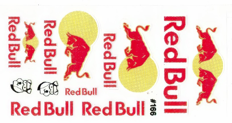 MID America Red Bull Stickers  MID 166